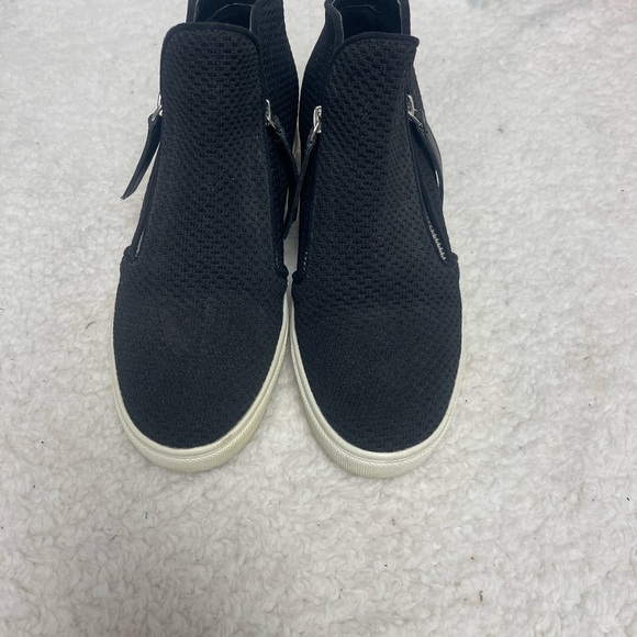 Steve Madden Click Wedge Sneaker -Black - Picture 2 of 8